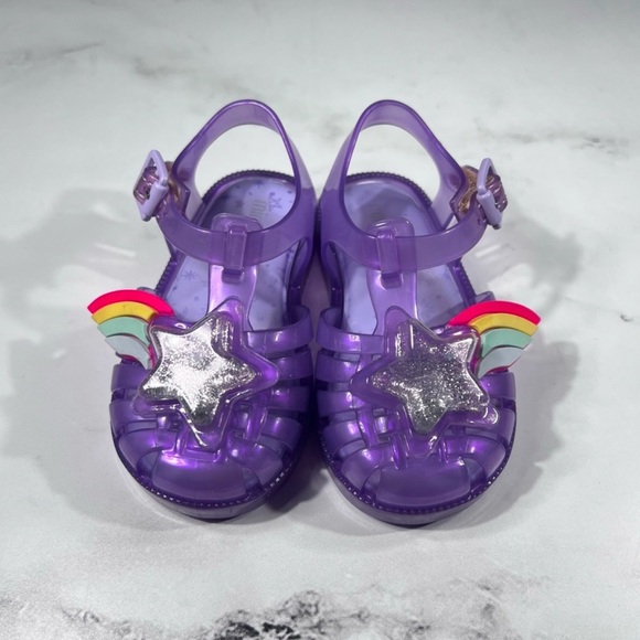 Melissa Mini Possession II Purple Jelly Sandals